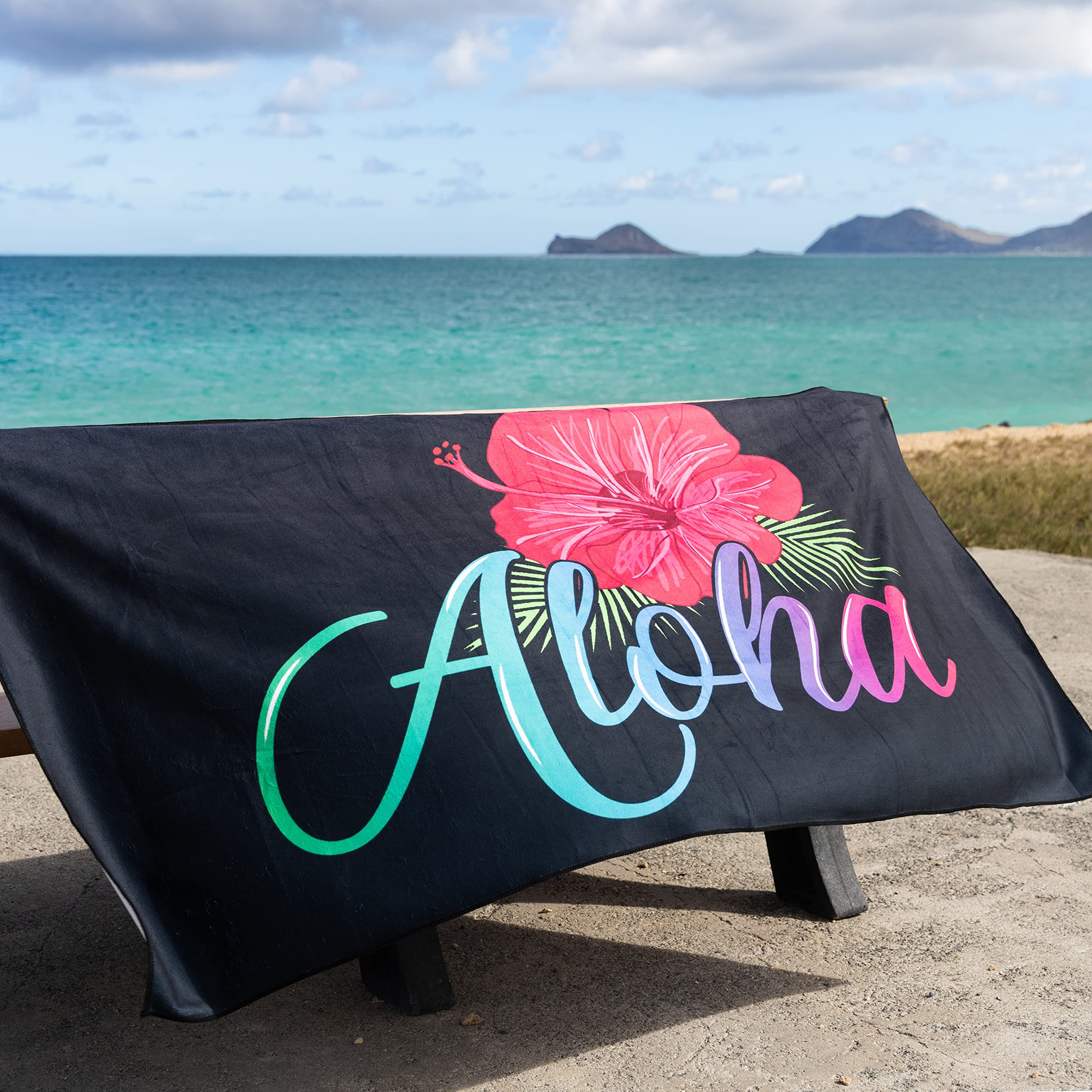 Amazon.co.jp: Aloha Designs アロハビーチタオル - アロハデカール